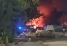 Trujillo: Incendio en taller mecánico generó alarma (VIDEO)