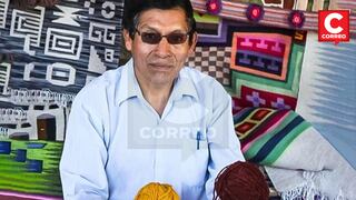 Ayacuchano Ezequiel Gómez fue reconocido como cultor de la textilería tradicional