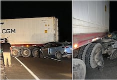 Ica: conductor de camioneta salva de morir tras empotrarse contra tráiler