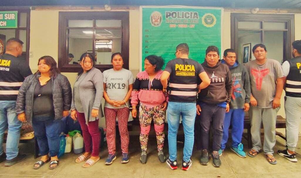 Según la Policía, los intervenidos formarían parte de la banda criminal “Los Usurpadores de Los Portales”.