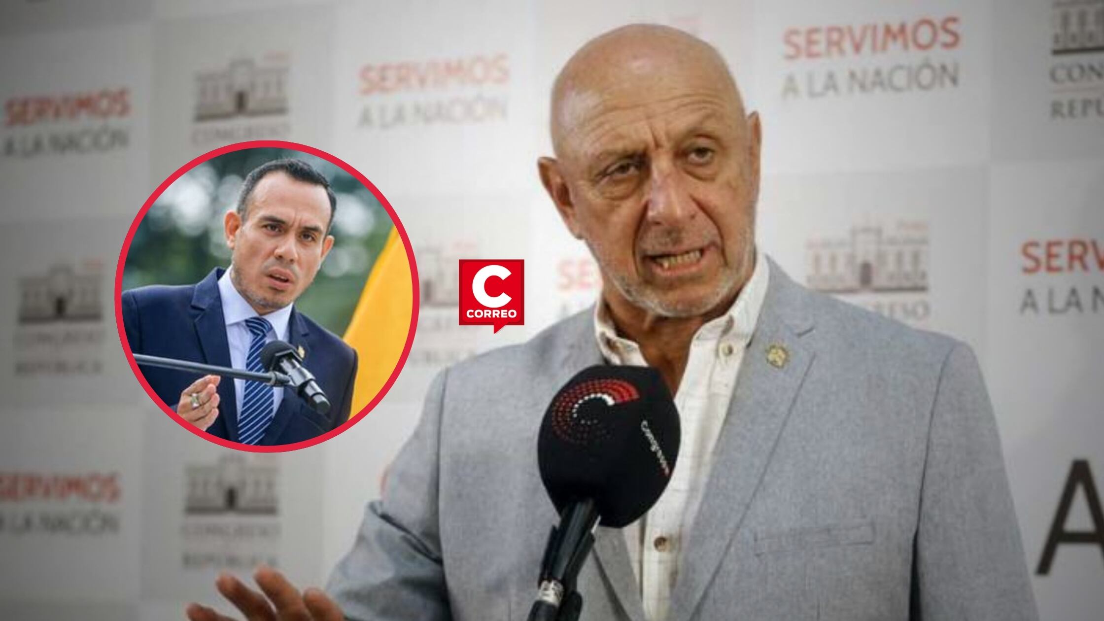 Cueto cuestiona transparencia de Jerí tras nueva reunión con empresario chino: “Debería dar un paso al costado”. Composición: Diario Correo.