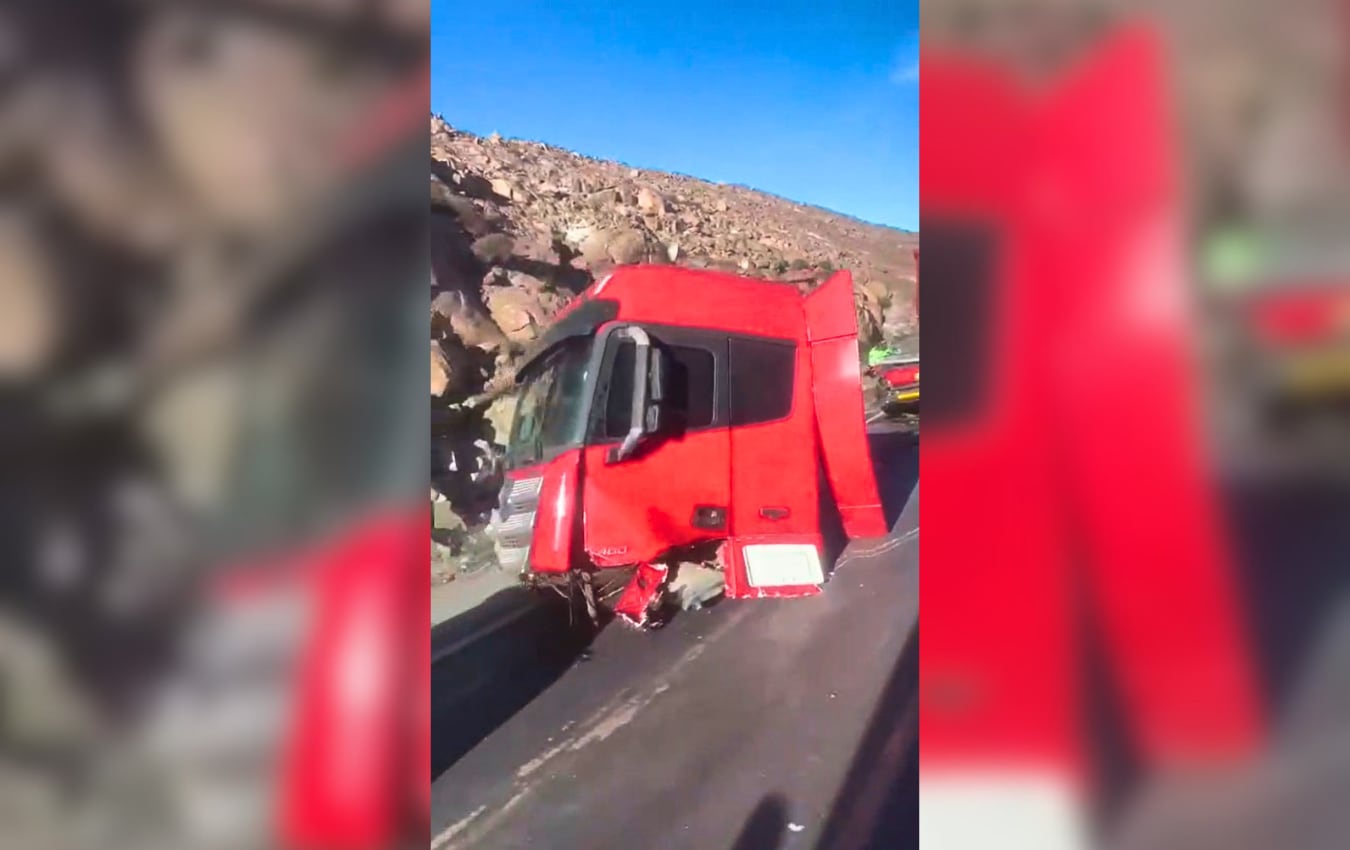 Accidente de tránsito en la variante de Uchumayo, en Arequipa. Foto: Captura de video.