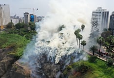 Miraflores: Reportan una persona herida tras incendio registrado en la Costa Verde