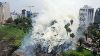 Miraflores: Reportan una persona herida tras incendio registrado en la Costa Verde