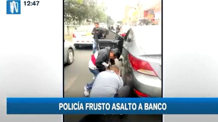 Policía frustró asalto a banco en SJL. Foto: Canal N