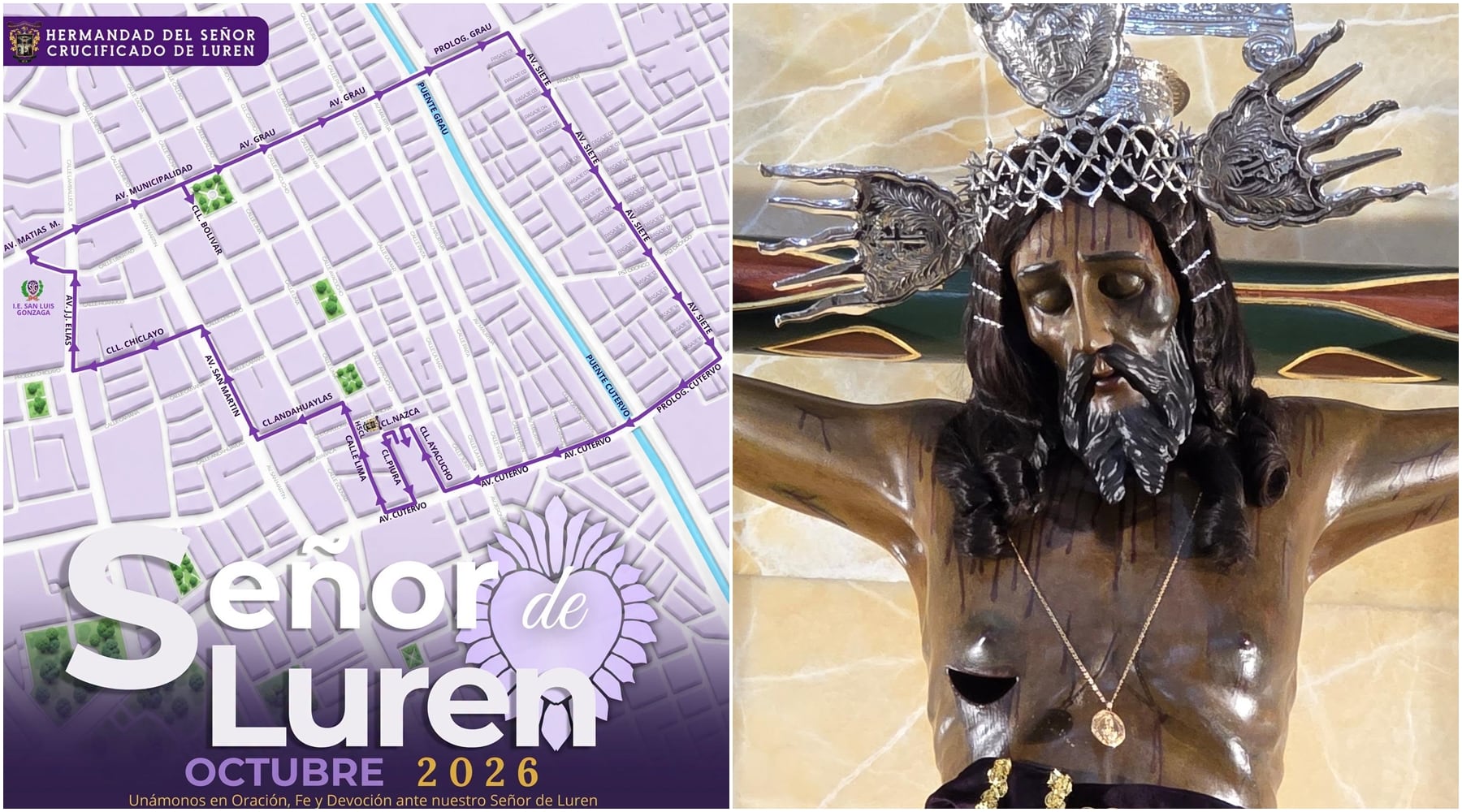 Ica: hoy inicia el primer recorrido procesional del Señor de Luren y llegará hasta el distrito de Parcona