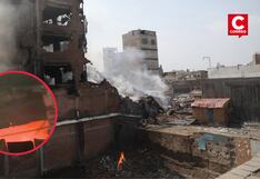 Cercado de Lima: Controlan fuego que se reavivó un mes después del incendio en Barrios Altos