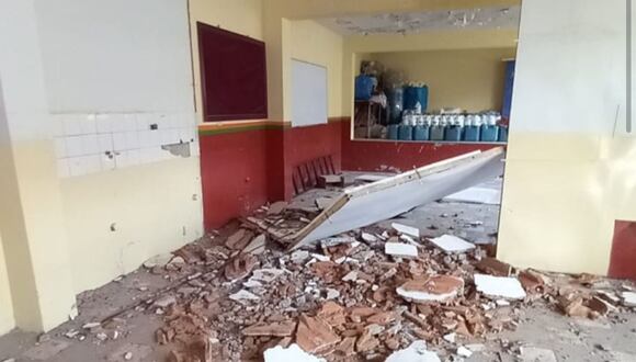 Alumnos de colegio de Paucarpata estudian en aulas deterioradas. (Foto: GEC)