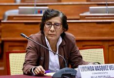 Congresista Lucinda Vásquez niega acusaciones y denuncia intento de difamar su labor