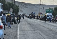 Mineros artesanales: Bloquean el puente Yauca de Arequipa en la Panamericana Sur y el tránsito es restringido