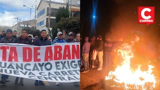 La Oroya: Paro regional inició con bloqueo de la Carretera Central y marcha por un solo carril