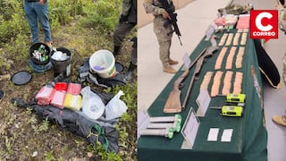 Huancavelica: Ejército y Dircote hallan depósito clandestino con armas y explosivos