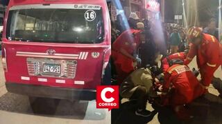 Puno: Tres personas resultaron heridos tras caer de un vehículo de servicio urbano en marcha