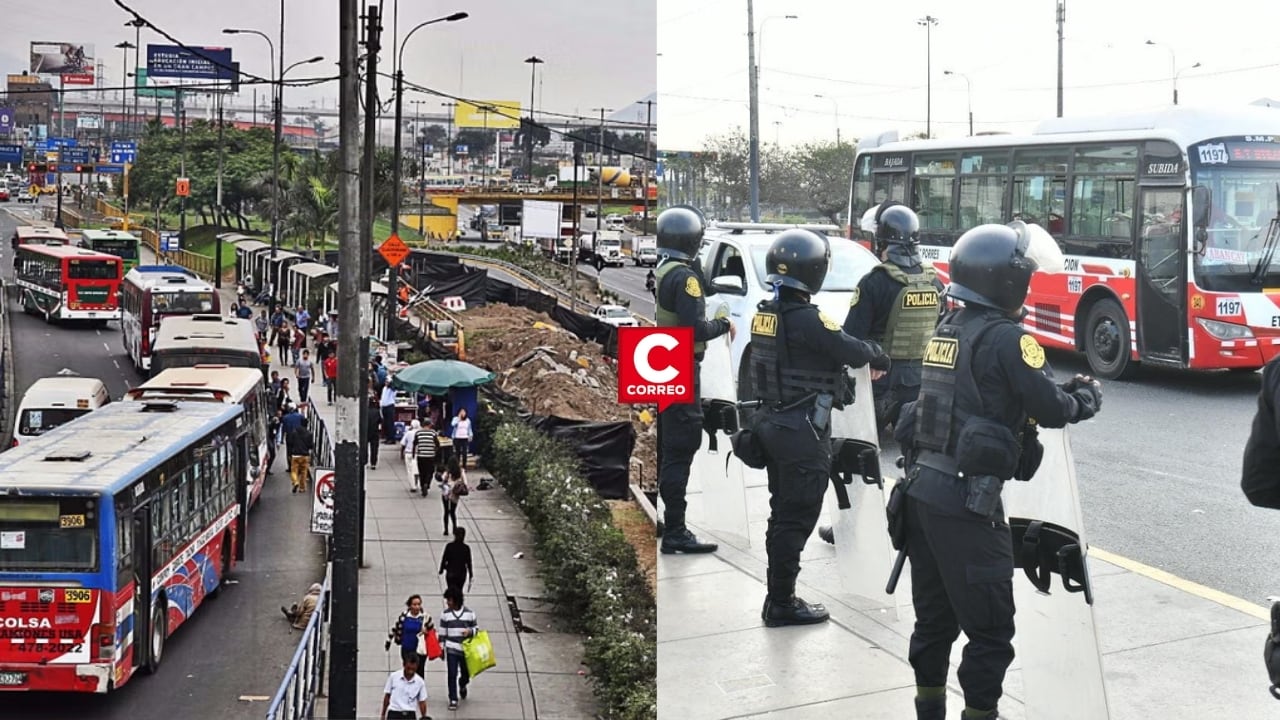 Colectiveros de Acho reciben amenazas de la banda “Los Mexicanos” y piden intervención policial urgente. Composición: Diario Correo.