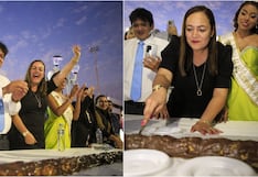 Elaboran chocoteja gigante de 100 metros en celebración del aniversario de Ica