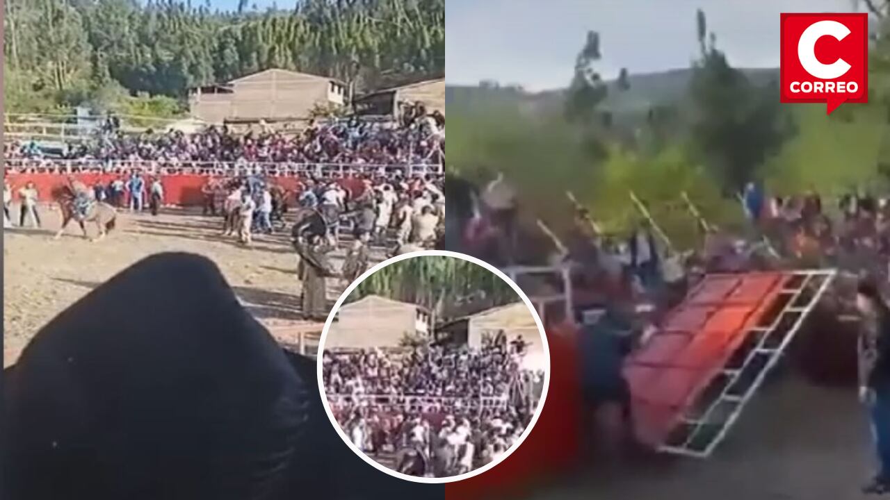 Estrado se desploma en el homenaje a San Juan de Pariahuanca