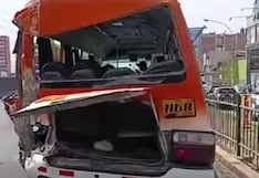 Los Olivos: Cuádruple choque en la Panamericana Norte dejó siete heridos