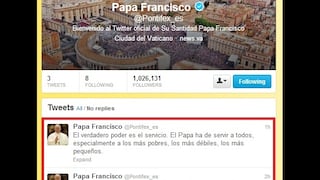 Papa Francisco escribió mensaje tras asumir pontificado