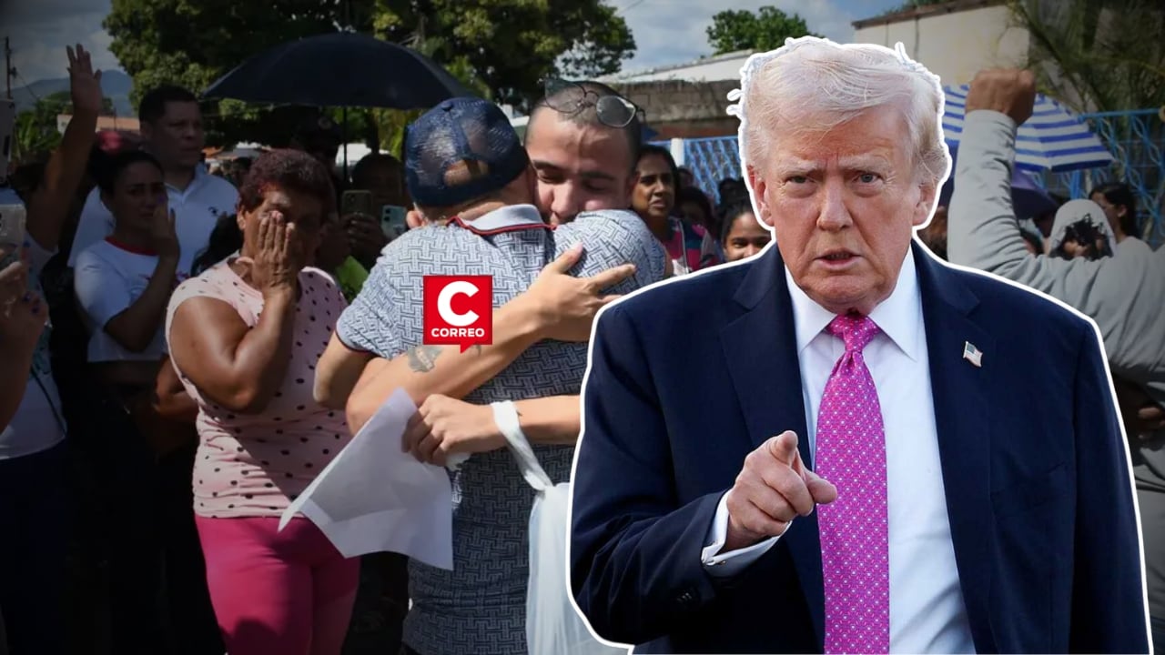Trump cancela nuevos ataques a Venezuela tras liberación de presos políticos: “Gracias a su cooperación”. Composición: Diario Correo