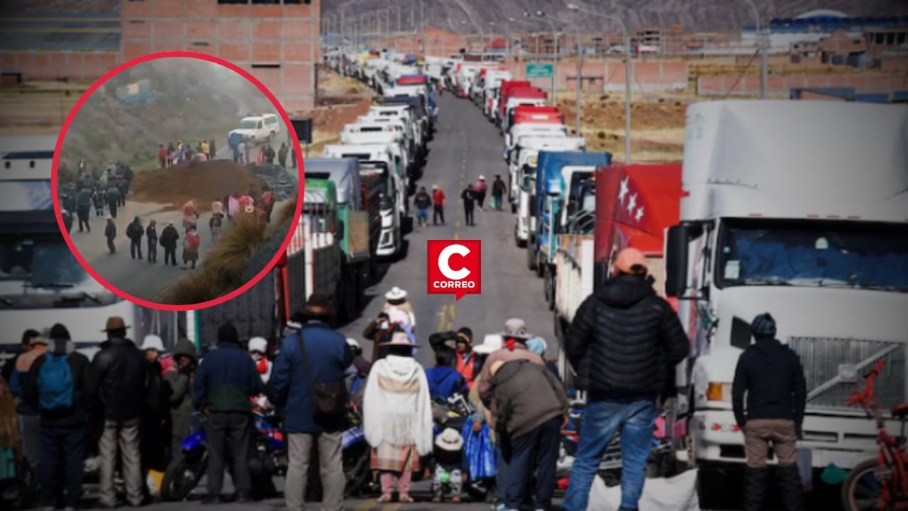 Turistas peruanos varados en Bolivia piden rescate mientras rutas fronterizas permanecen bloqueadas. Composición: Diario Correo.