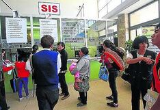 Asegurados del SIS con cobertura integral en los establecimientos de salud