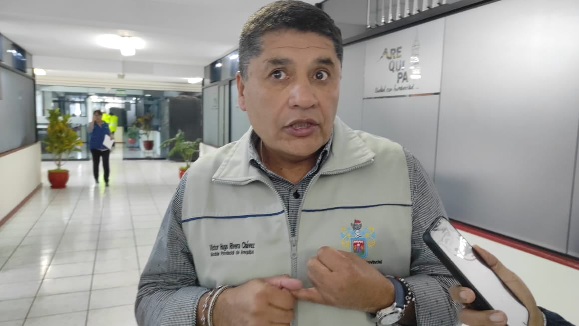 Alcalde de la provincia de Arequipa, Víctor Hugo Rivera. Foto: Leonardo Cuito.