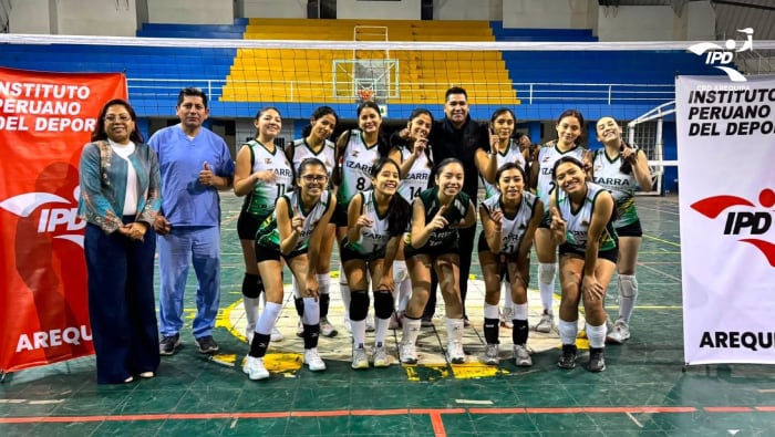 Club Deportivo Izarra representará a Arequipa en la disciplina de vóley en los Juegos Deportivos Nacionales IPD 2026. Foto: IPD.