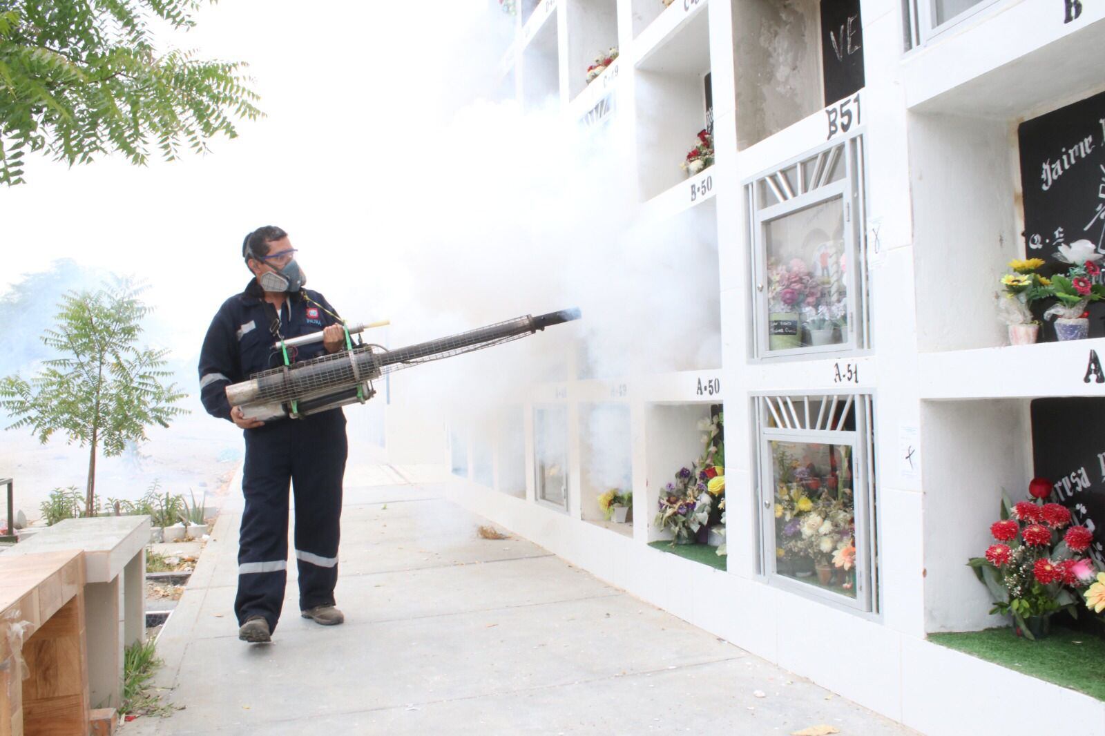 Además, exhortaron a toda la población a no utilizar floreros con agua para evitar la propagación del mosquito Aedes Aegypti