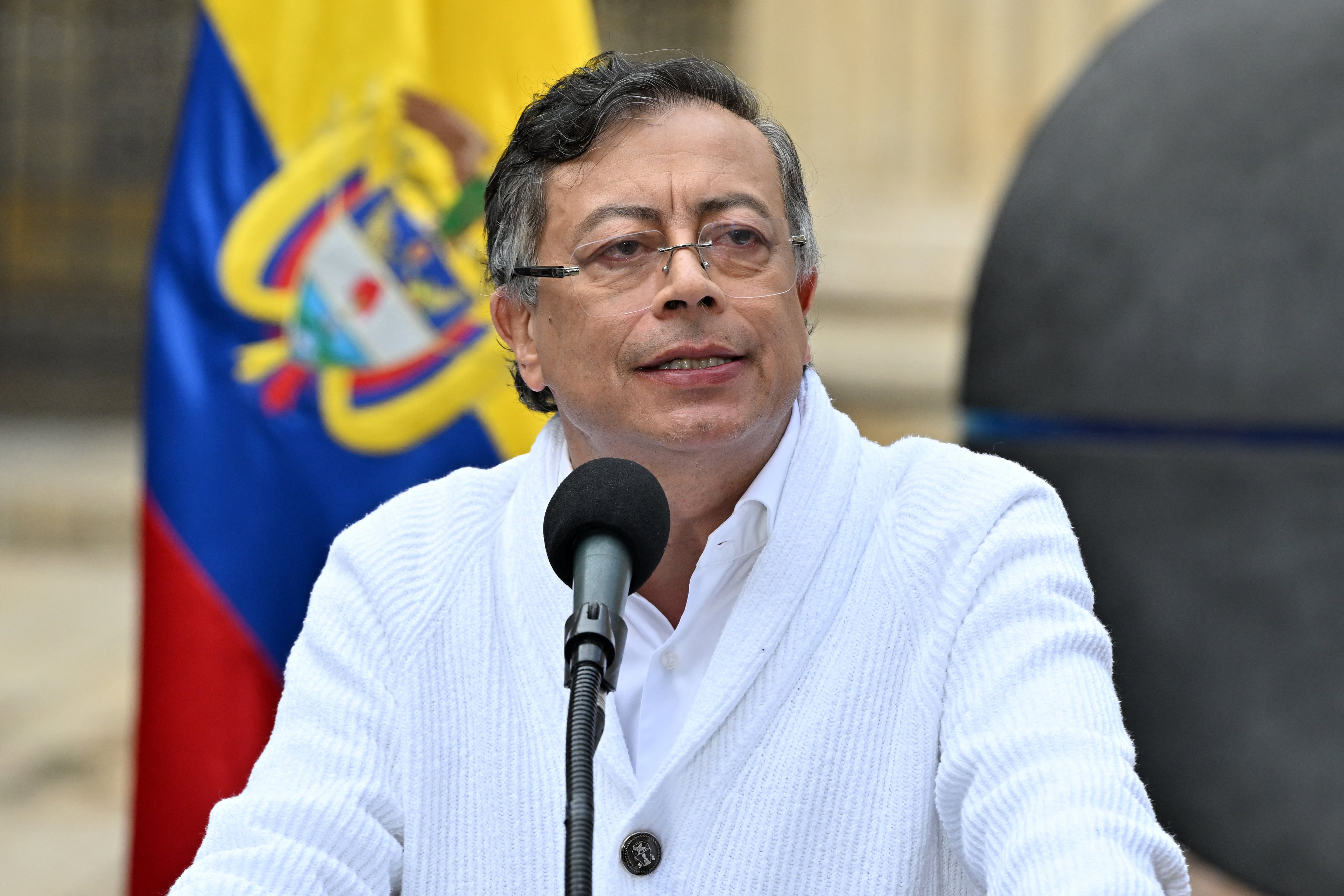 El presidente de Colombia, Gustavo Petro, se pronunció sobre el proceso electoral. (Foto de Luis ACOSTA / AFP).