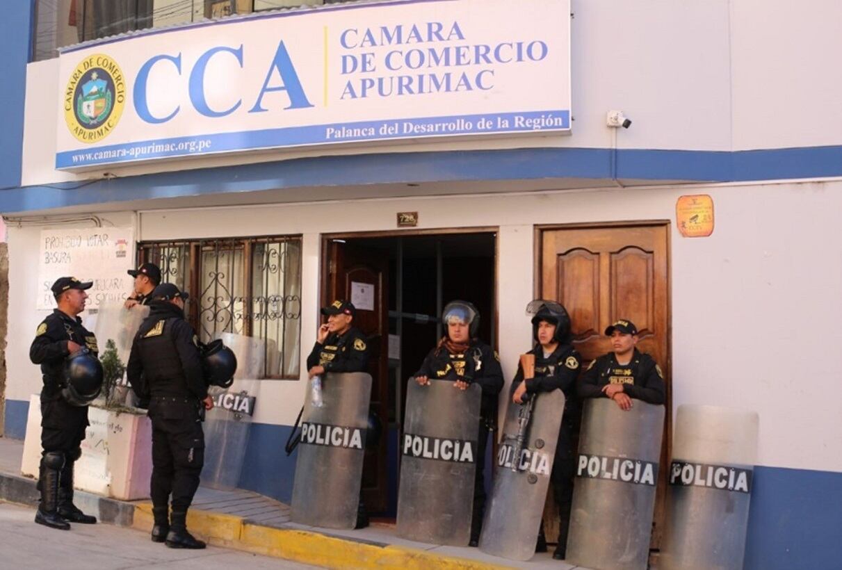 Allanamiento en sede de Cámara de Comercio de Apurímac (CCA).