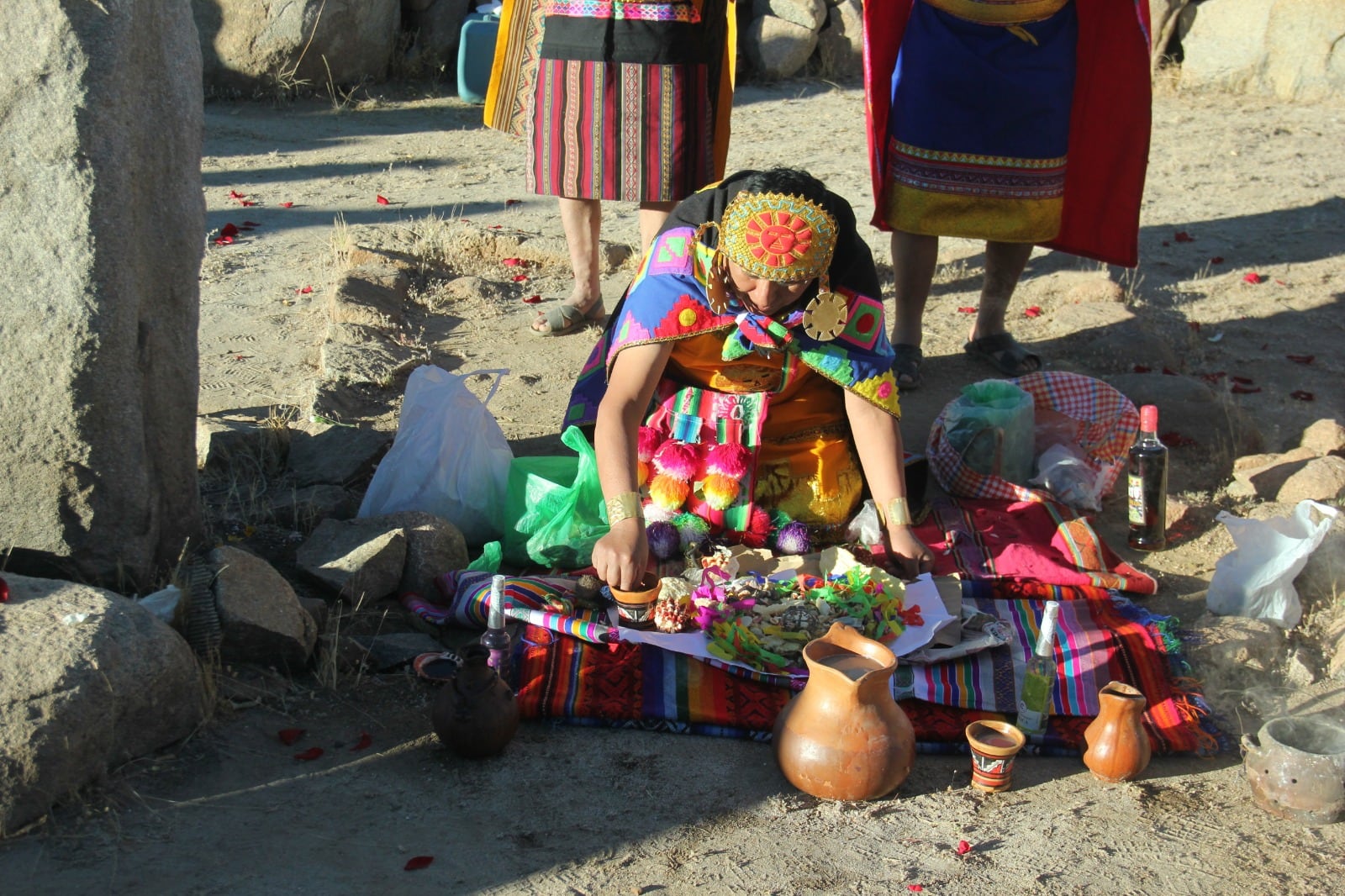 Pago a la Pachamama en homenaje a Arequipa se realizó en Churajón. Foto: Iván Contreras.