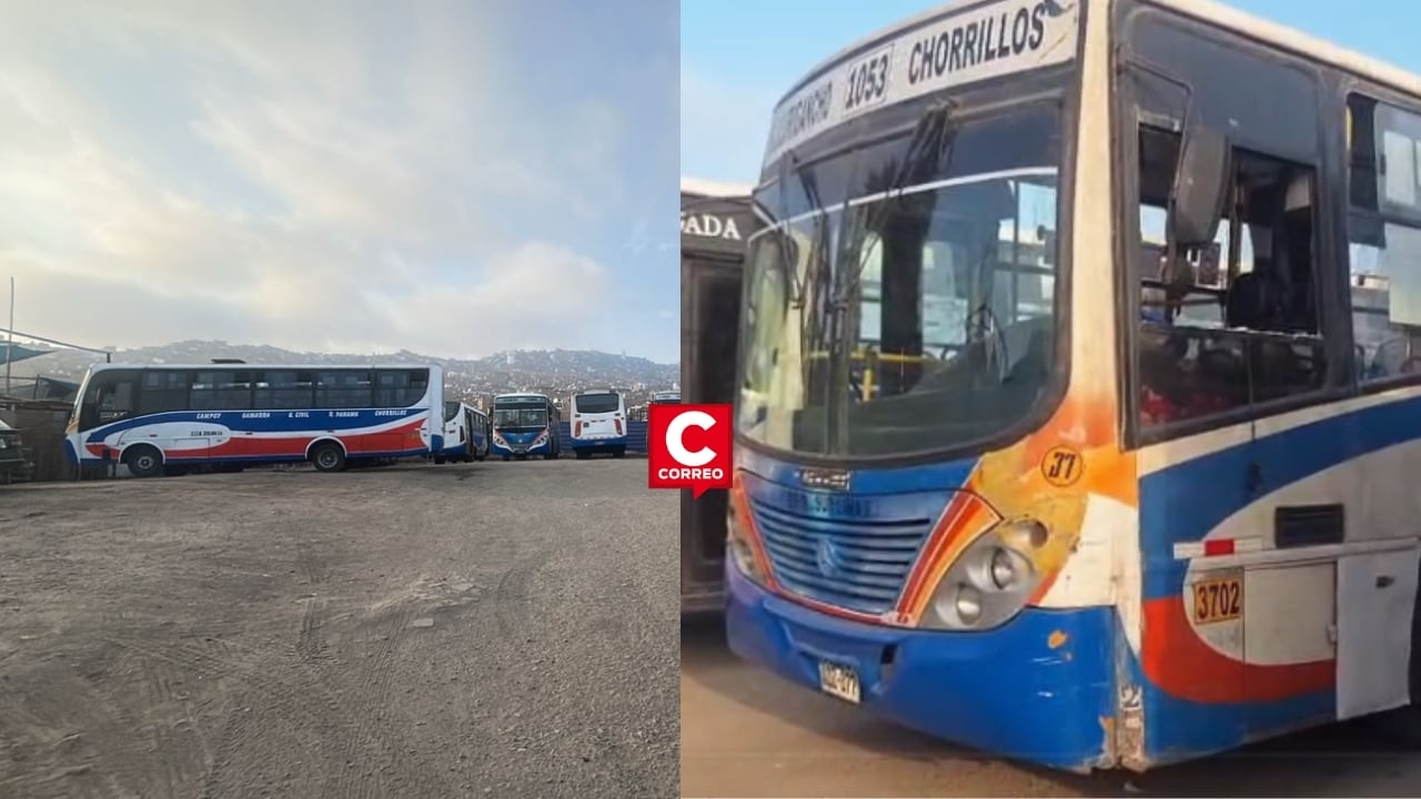 Chorrillos: atacan a balazos bus de empresa Sur Lima cerca de su patio de maniobras. Composición: Diario Correo.