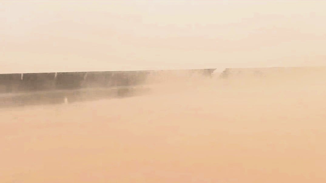 Vientos fuertes en Arequipa. Foto: Captura de video.