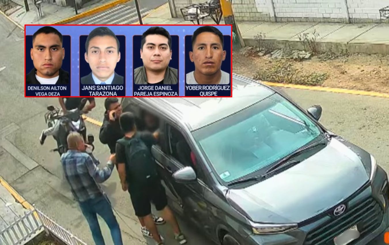 Policías acusados de secuestro y robo quedan en libertad pese a pruebas de estudiante. Foto: Composición GEC/Captura de video Latina.