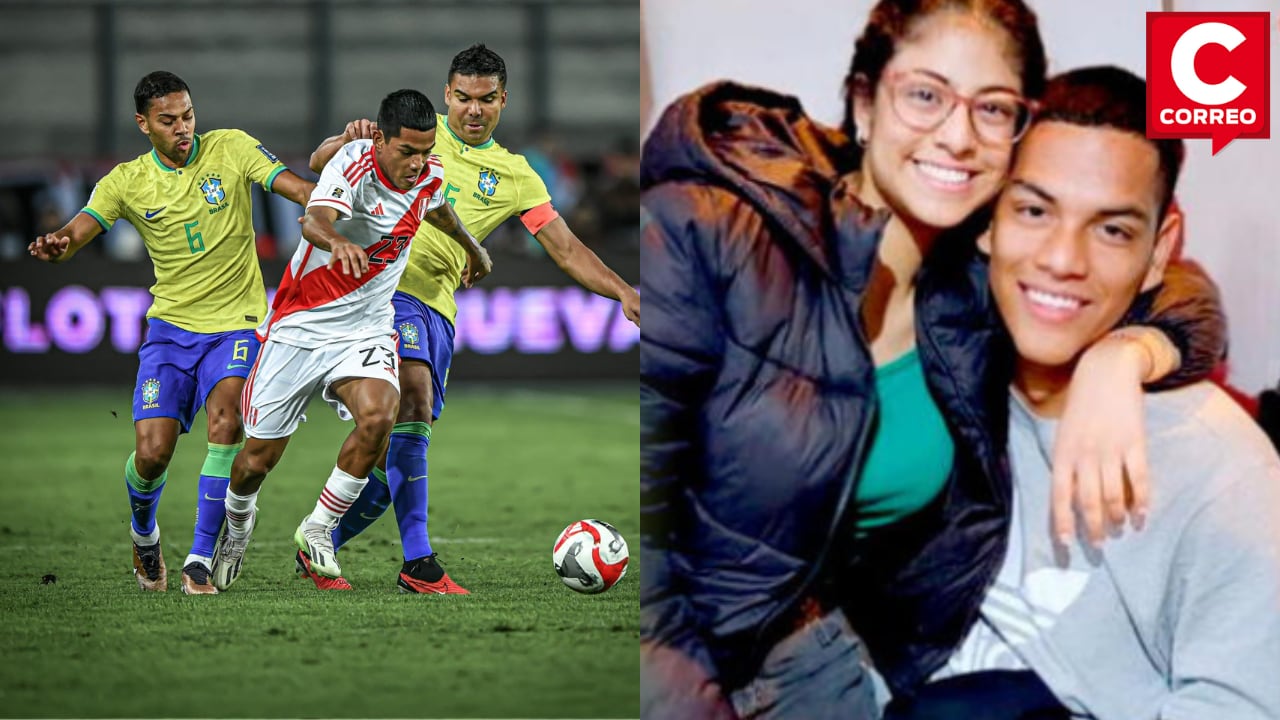 Novia de Joao Grimaldo le dedica romántico mensaje en su debut con la selección.