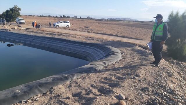 Agricultor se ahoga en reservorio al intentar rescatar a mascota