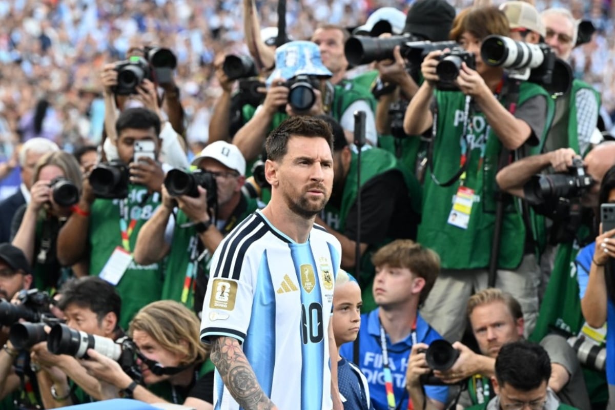 Lionel Messi debutó en el Mundial 2026 con un hat trick ante Argelia (AFP).
