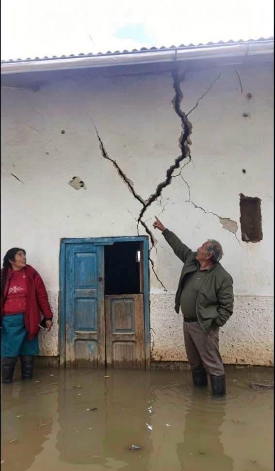Pasco: lluvias dejan seis viviendas inhabitables en San Pedro de Pillao