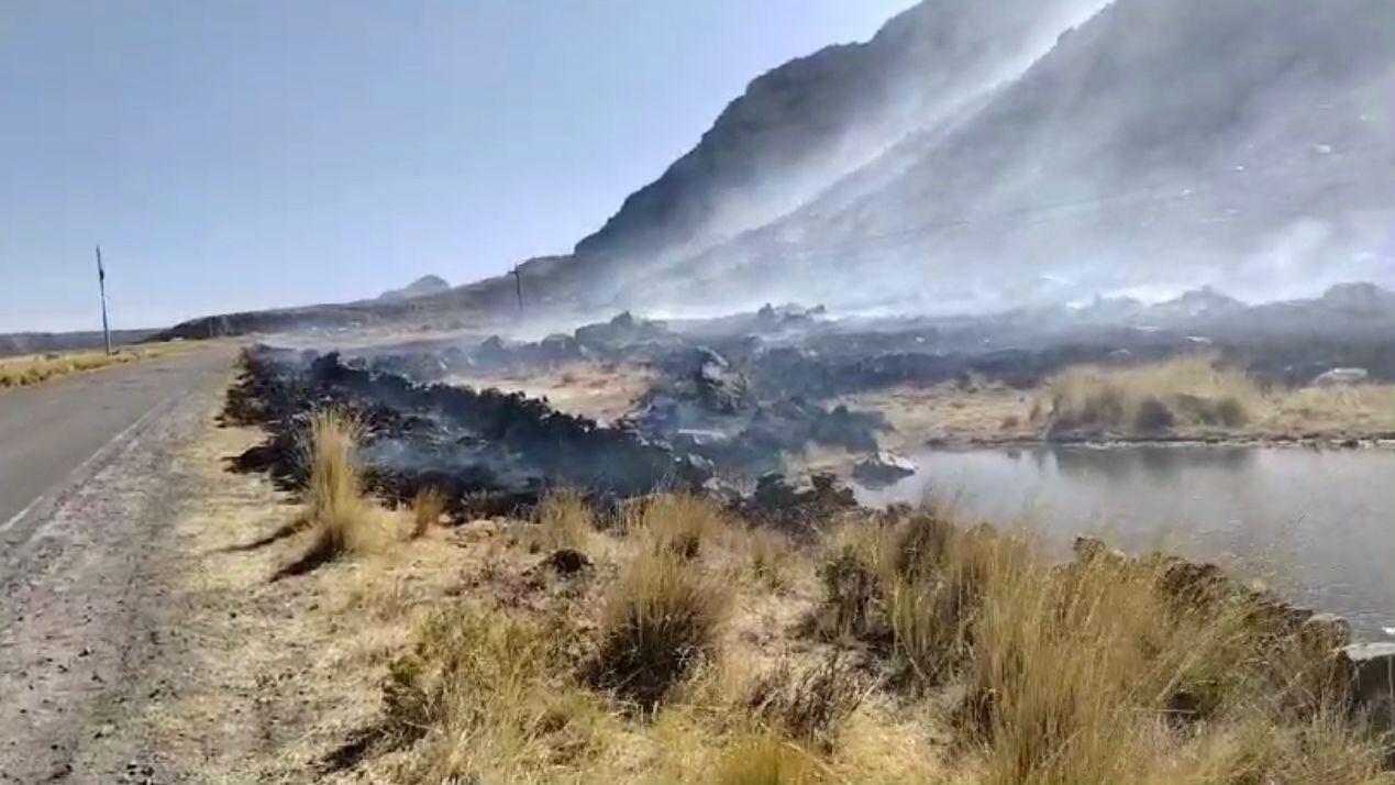 Lograron apagar las llamas del incendio forestal en Tuti. (Foto: Difusión)