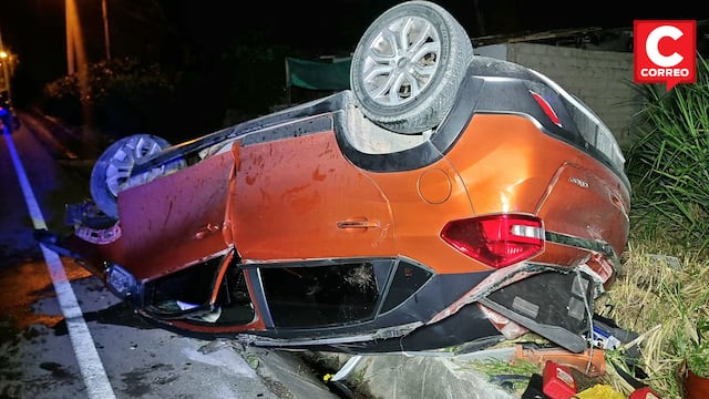 Bolsas de aire de vehículo salvan la vida de conductor que sufrió accidente en Chanchamayo