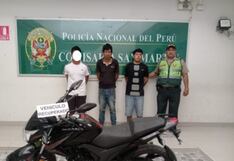 Piura: Intervienen a cuatro sujetos y recuperan motocicleta en el A.H Nueva Esperanza
