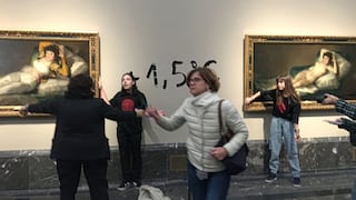 España:  activistas pegan sus manos en el marco de pinturas de Goya en Madrid (VIDEO)