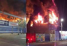 Incendio de grandes proporciones se registró en ferretería de Trujillo