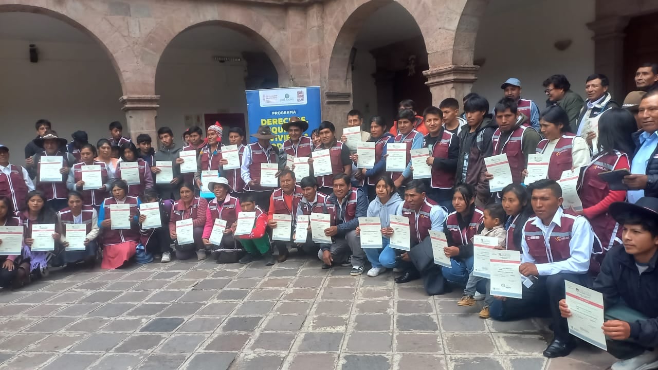 Pobladores de zonas rurales fueron capacitados técnicamente.