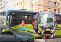Pueblo Libre: choque entre auto y bus de la línea 89 deja 15 heridos en la avenida Bolívar