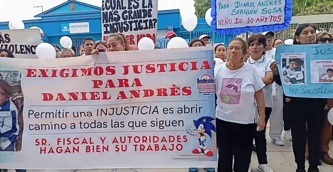 Protesta en Fiscalía.