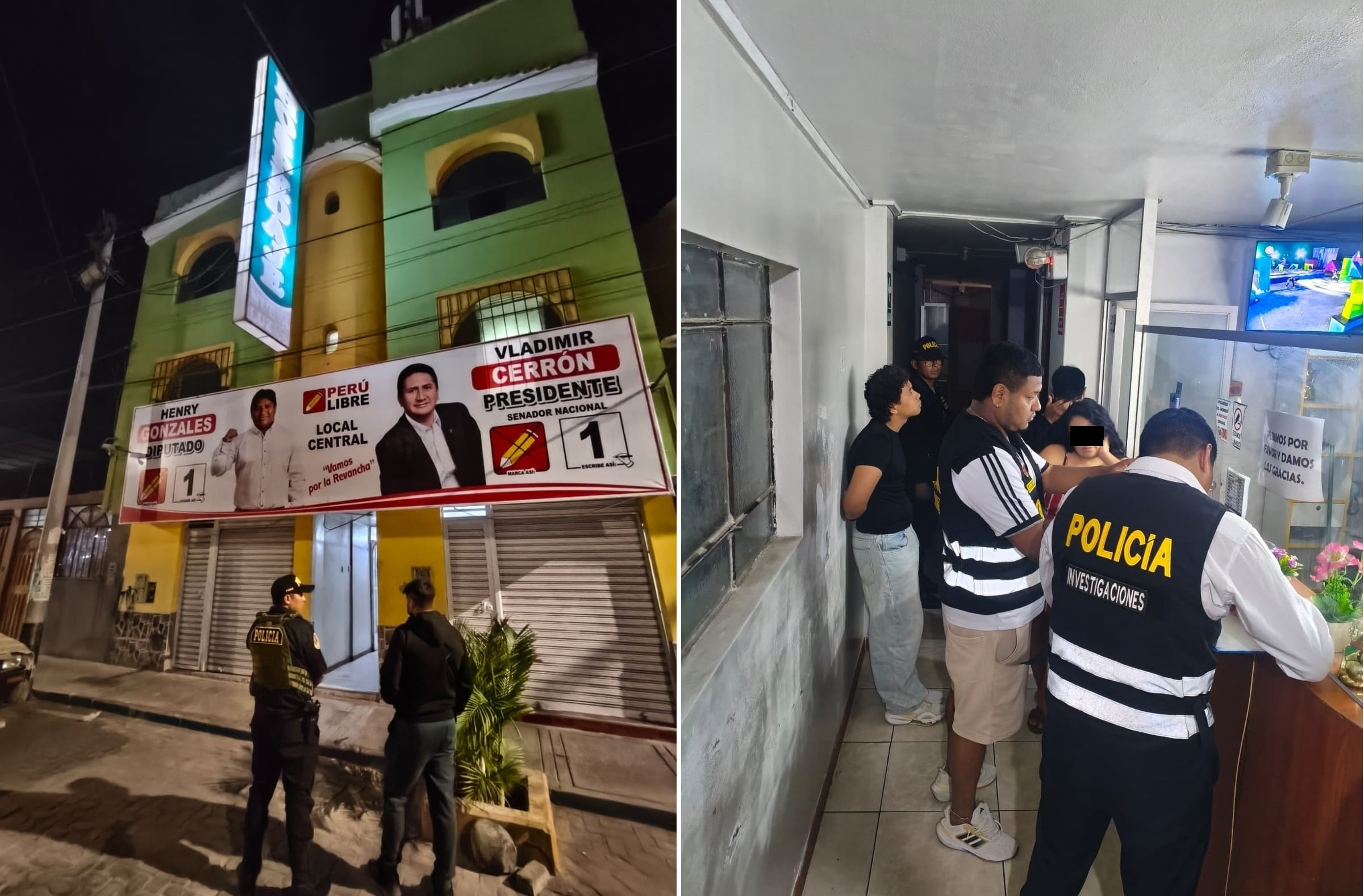 Policías de Gregorio Albarracín irrumpieron en el inmueble donde funcionaba el hospedaje y local partidario