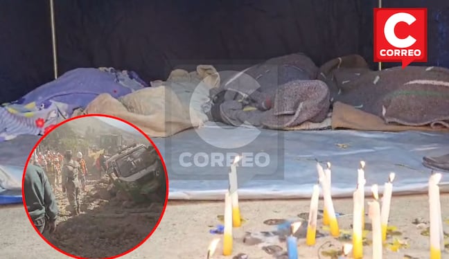 Sismo en Junín: Velan a los muertos y familias durmieron en la calle por temor a réplicas (VIDEO)