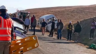 Arequipa: Múltiple choque en la carretera Cerro Verde deja varios heridos leves (VIDEO)