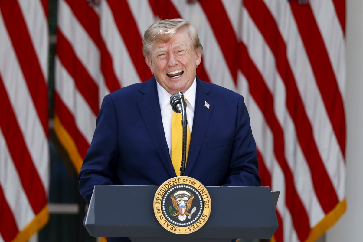 El presidente de Estados Unidos, Donald Trump, defendió sondeos. (EFE/EPA/WILL OLIVER)
